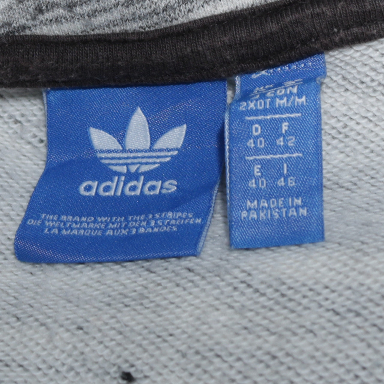 Adidas Women’s Grey Full Zip Hoodie Size 14 Cotton Blend