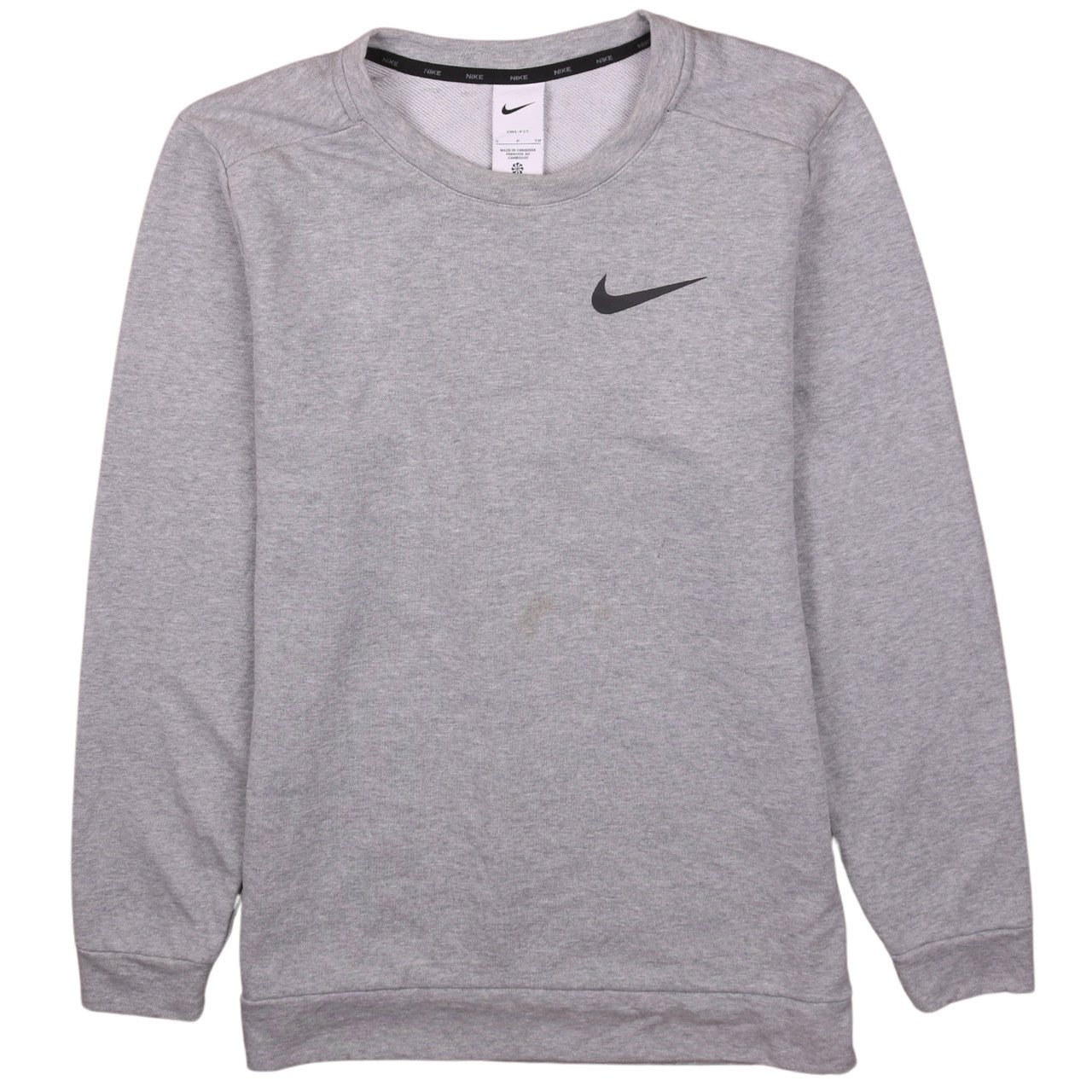 Nike Men's Grey Dri-FIT Pullover Sweatshirt Size S