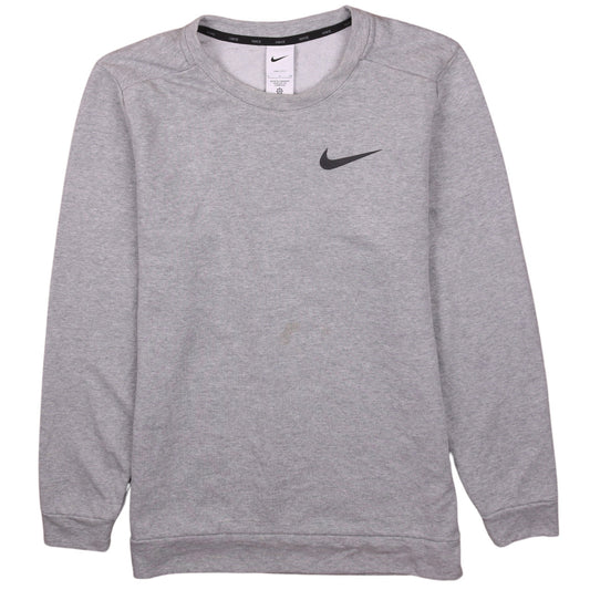 Nike Men's Grey Dri-FIT Pullover Sweatshirt Size S