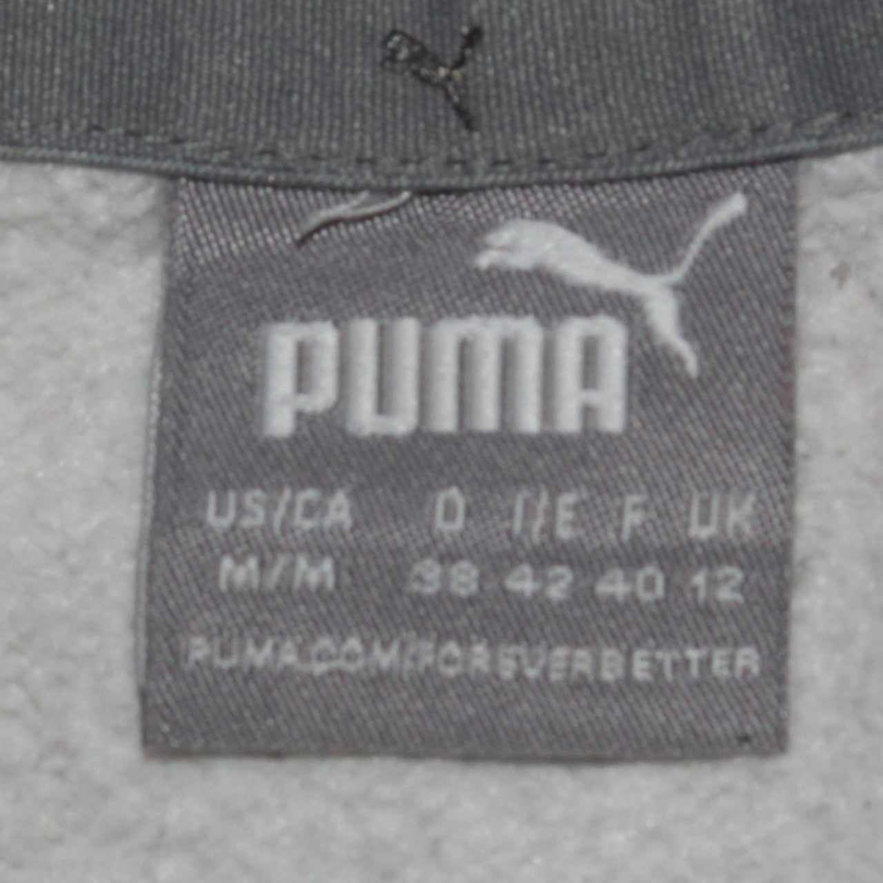 Puma Womens Grey Hoodie Size 12 Pullover Logo Hooded Sweatshirt