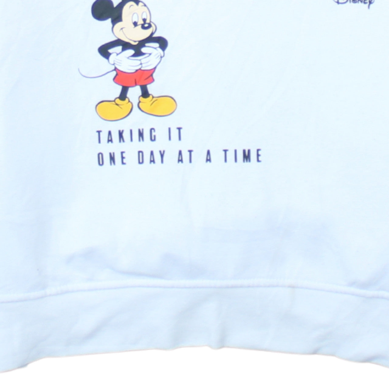 Disney Women White Mickey Mouse Pullover Hoodie XS