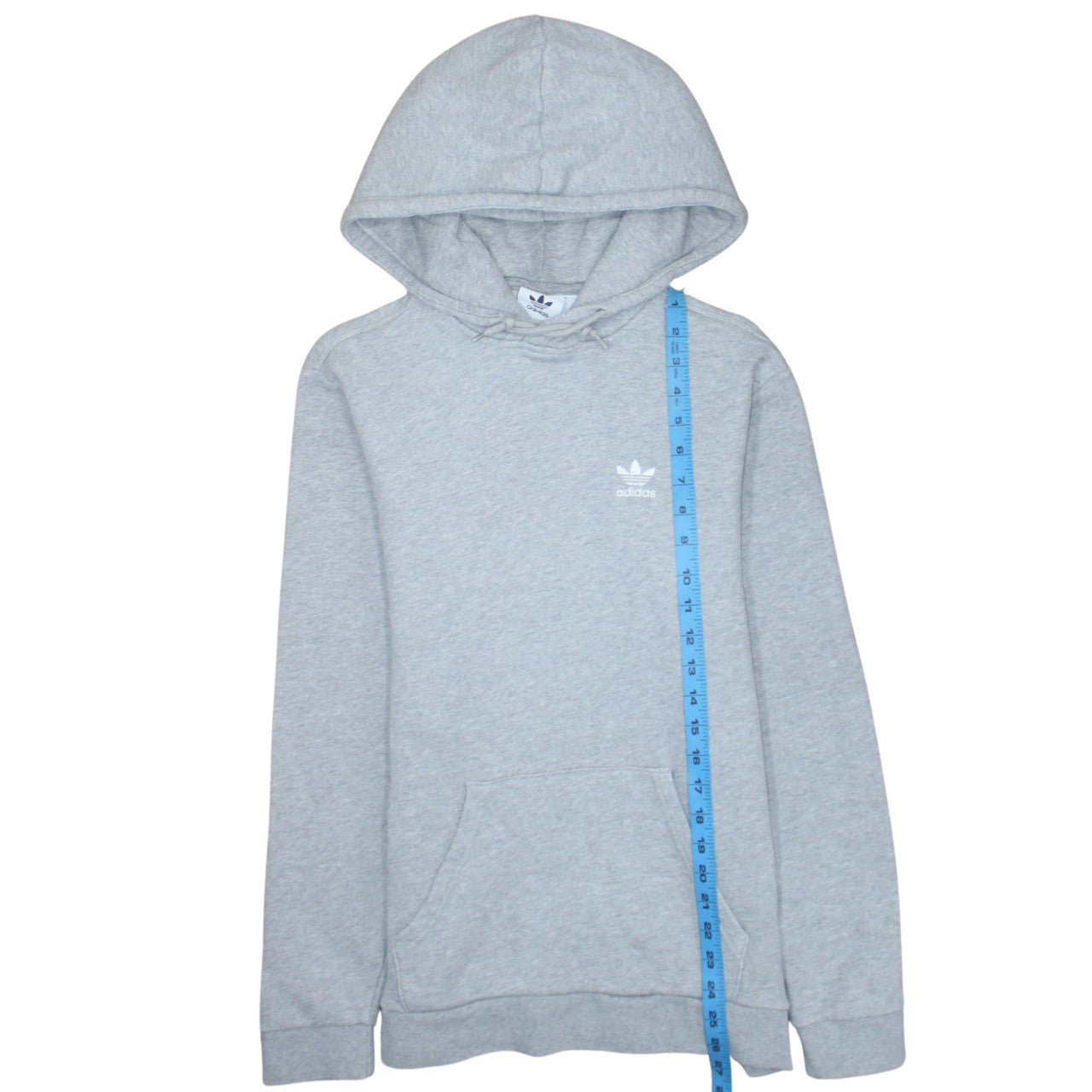 Adidas Men’s Grey Pullover Hoodie XS Regular Fit Fleece