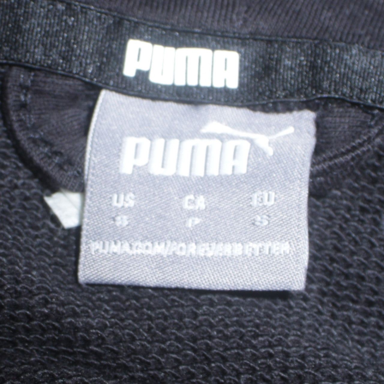 Puma Women's Black Full Zip Hoodie Small Cotton Blend Casual Wear