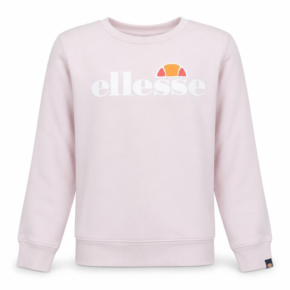 Ellesse Girls Pink Logo Crew Neck Long Sleeve Pullover Sweatshirt 13-14Y