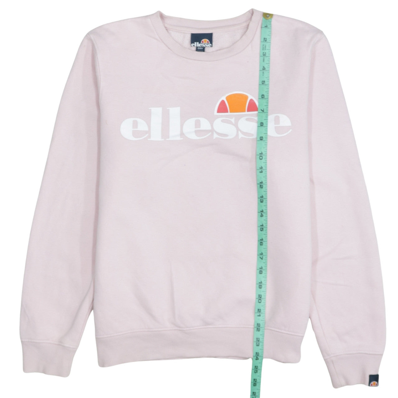 Ellesse Girls Pink Logo Crew Neck Long Sleeve Pullover Sweatshirt 13-14Y
