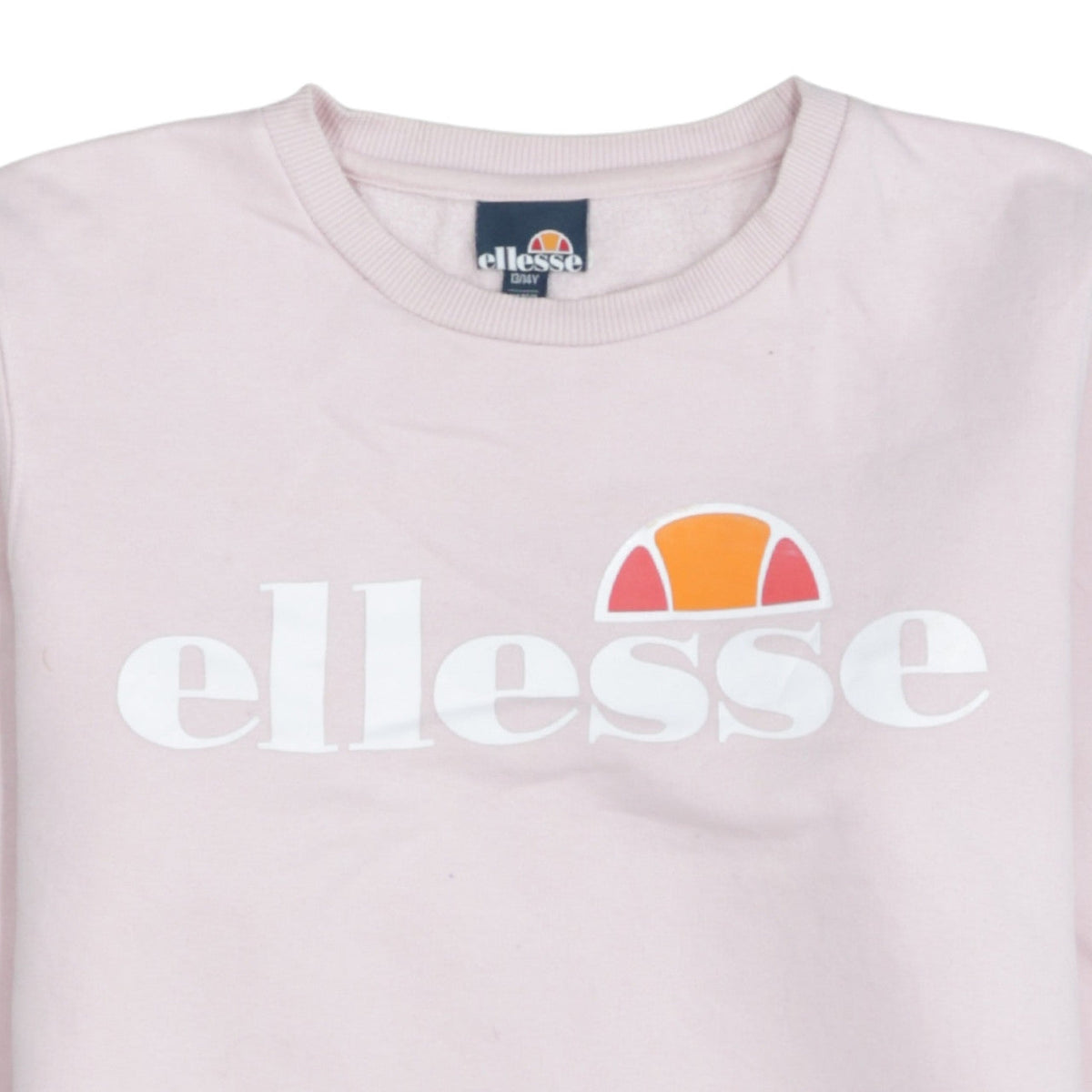 Ellesse Girls Pink Logo Crew Neck Long Sleeve Pullover Sweatshirt 13-14Y