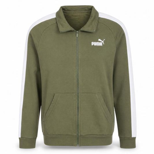 Puma Men's Green Full Zip Sweatshirt Jacket M Sportswear