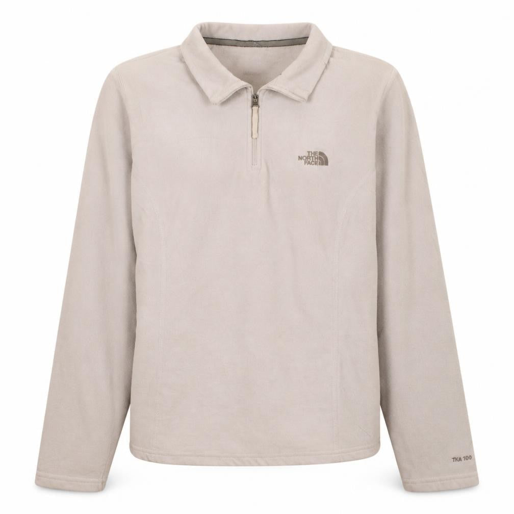 The North Face Womens Beige Fleece Pullover Sweatshirt Size L