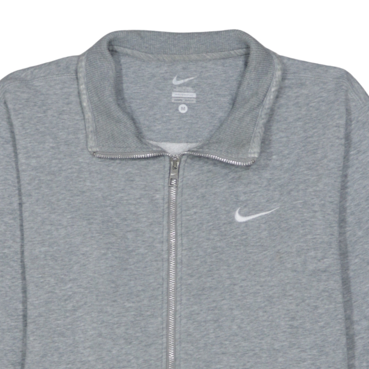 Nike Men's Grey Full Zip Sweatshirt Medium Classic Fit