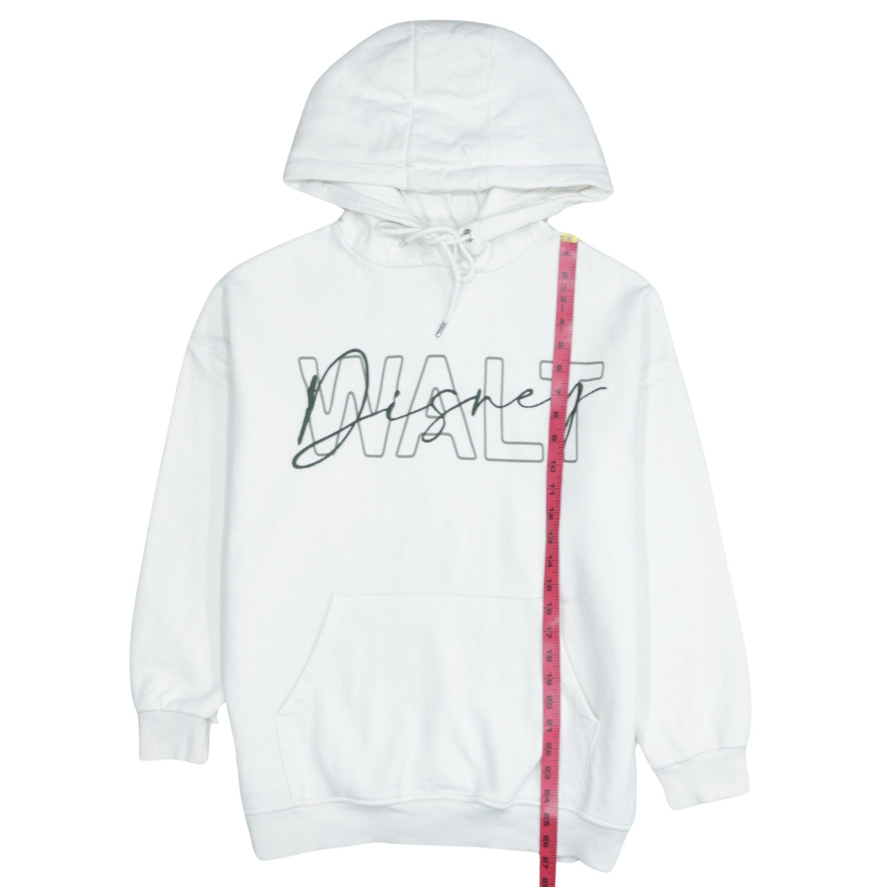 Disney Women’s White Pullover Hoodie XS Graphic Print Walt Design