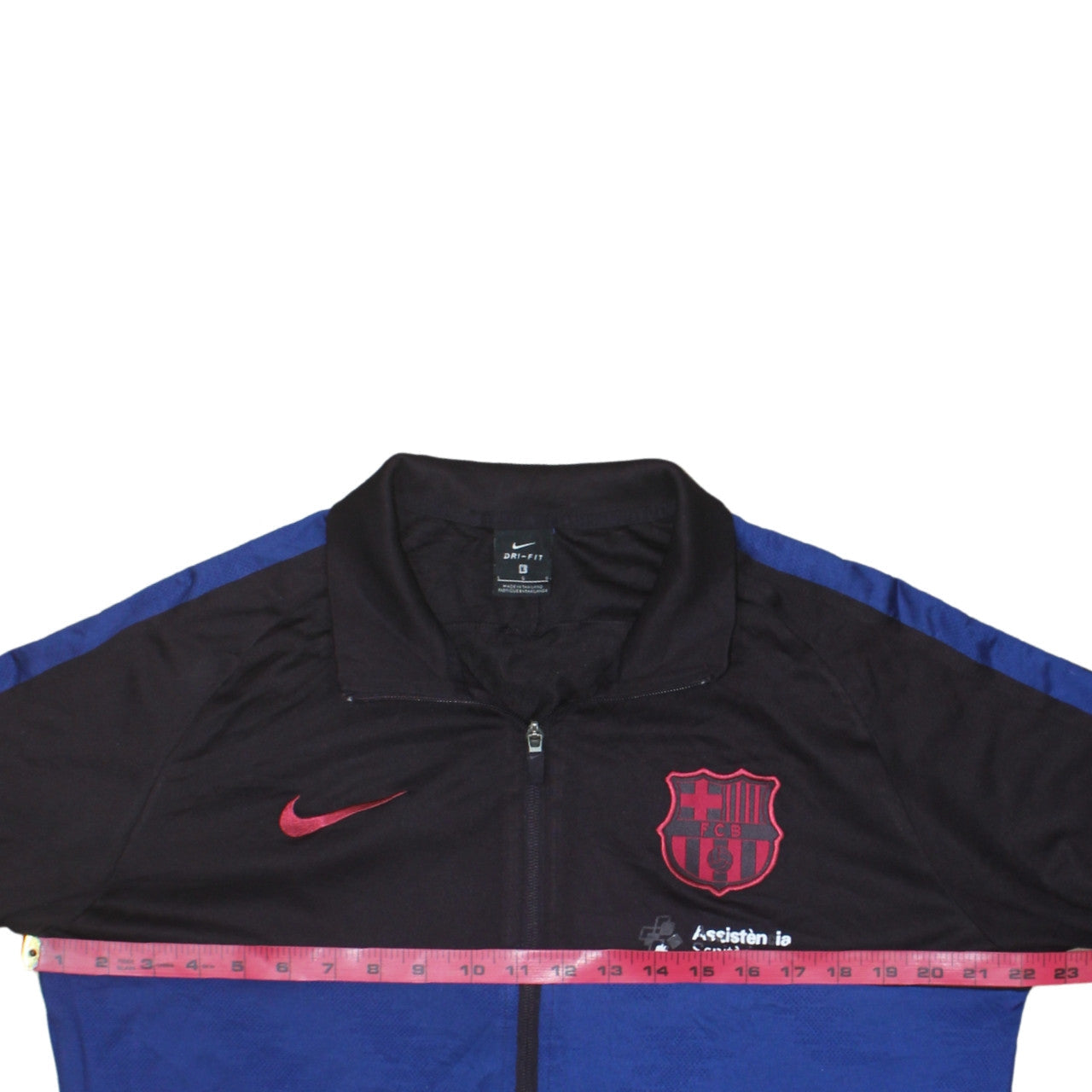 Nike Men's Blue Full Zip FCB Dri-Fit Sweatshirt Size L