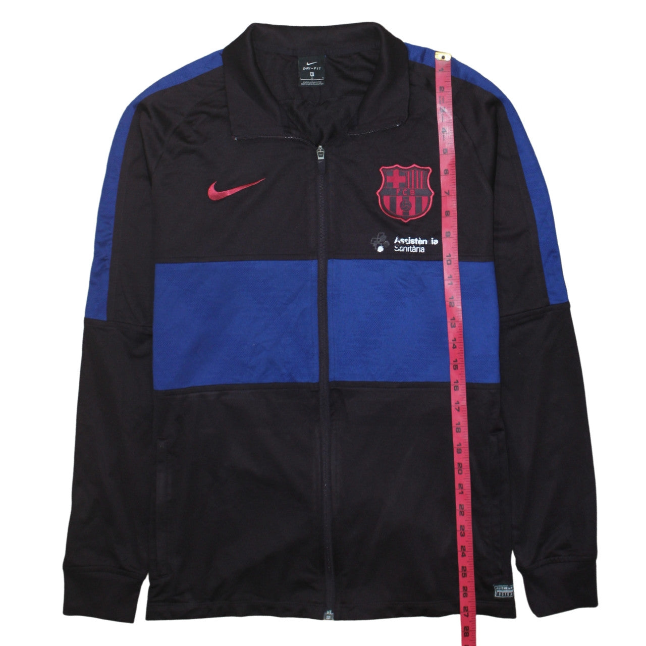 Nike Men's Blue Full Zip FCB Dri-Fit Sweatshirt Size L