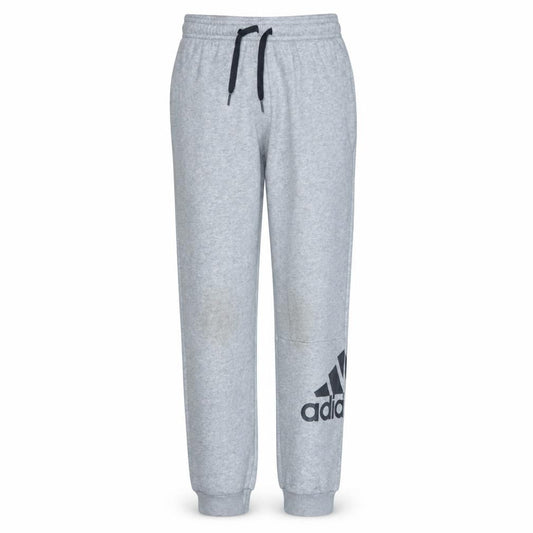Adidas Boys Grey Jogger Sweatpants 11-12 Years Elastic Waist Activewear