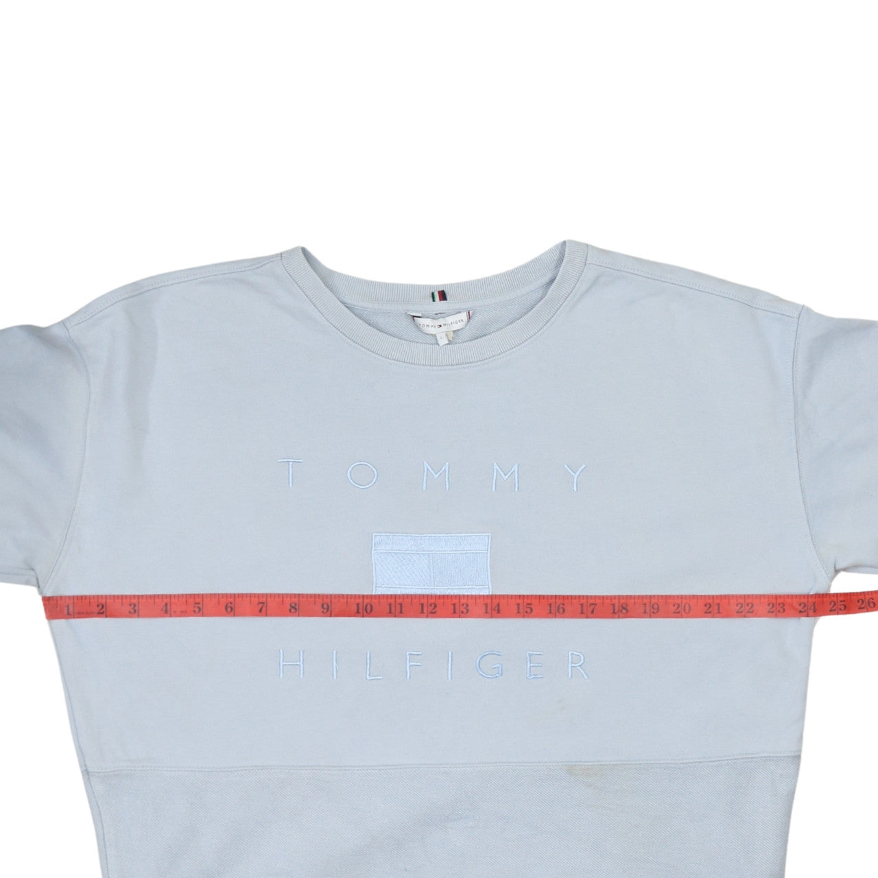 Tommy Hilfiger Men's Grey Embroidered Logo Sweatshirt L Pullover