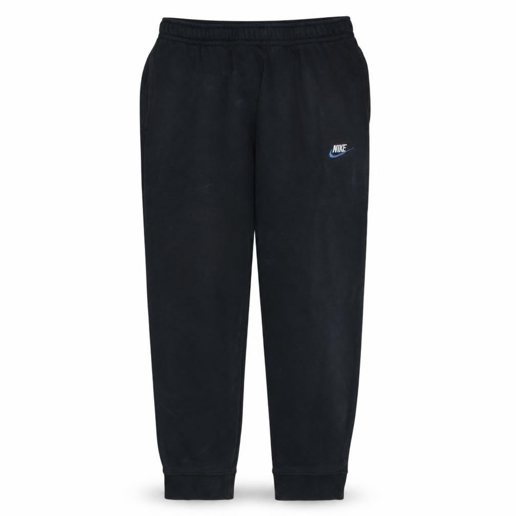 Nike Men's Black Fleece Sweatpants L Regular Fit Cuffed Joggers