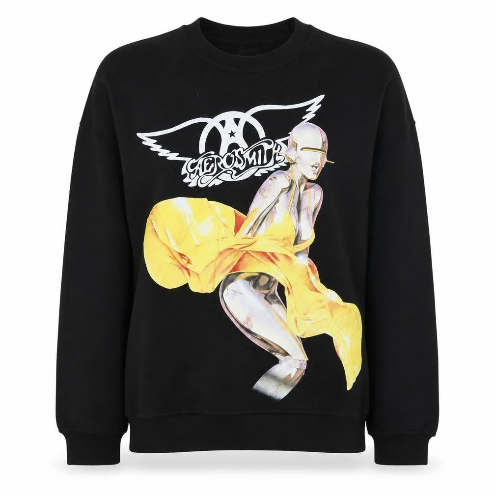 Primark Women’s Black Aerosmith Graphic Pullover Sweatshirt XS