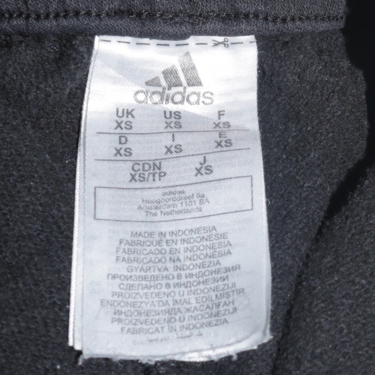 Adidas Men's Black XS Jogger Trousers with Yellow Stripes