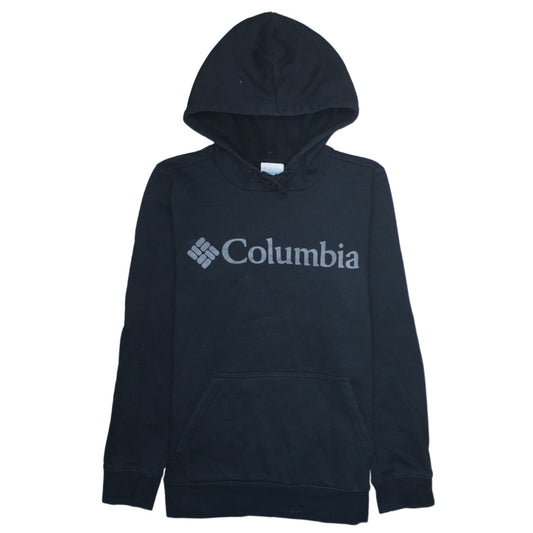 Columbia Men's Black XS Pullover Fleece Hoodie Outdoor Logo