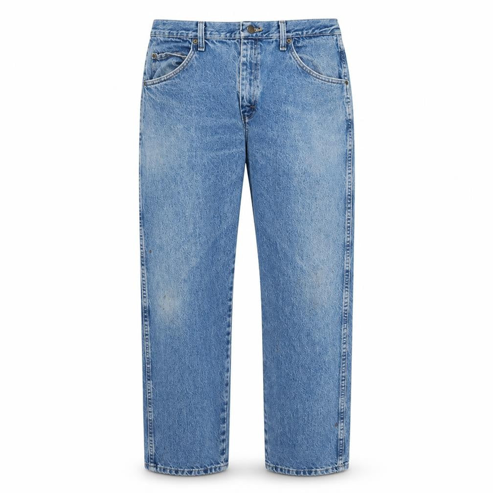 Wrangler Men's Blue 36x30 Regular Straight Fit Denim Jeans