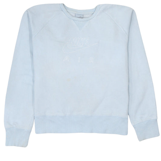 Nike Girls Blue Air Sweatshirt Size 14-15 Years Pullover Crew Neck