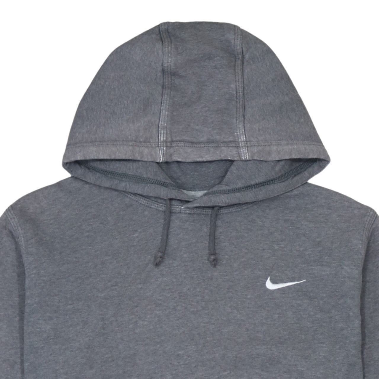 Nike Men's Grey Pullover Hoodie Large Regular Fit Fleece Sweatshirt