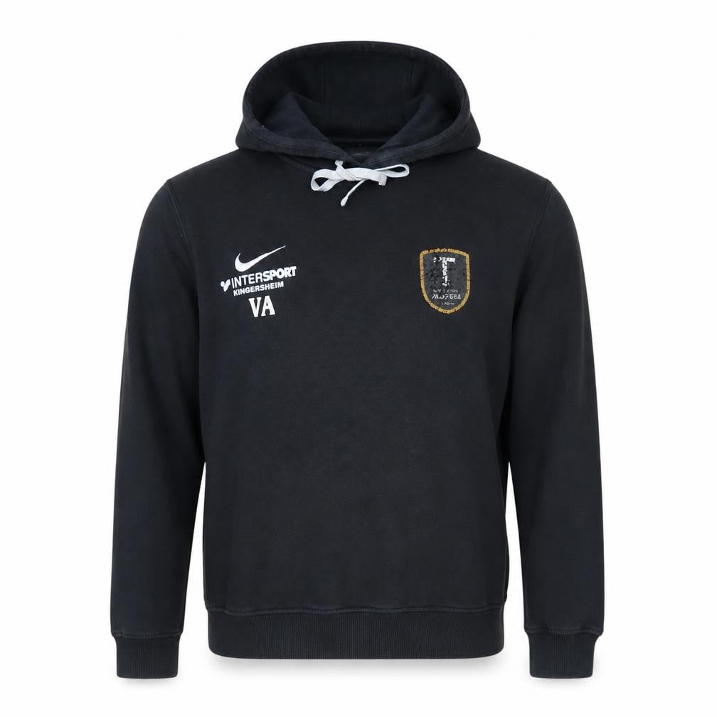Nike Men's Black Pullover Hoodie Medium Embroidered Sportswear
