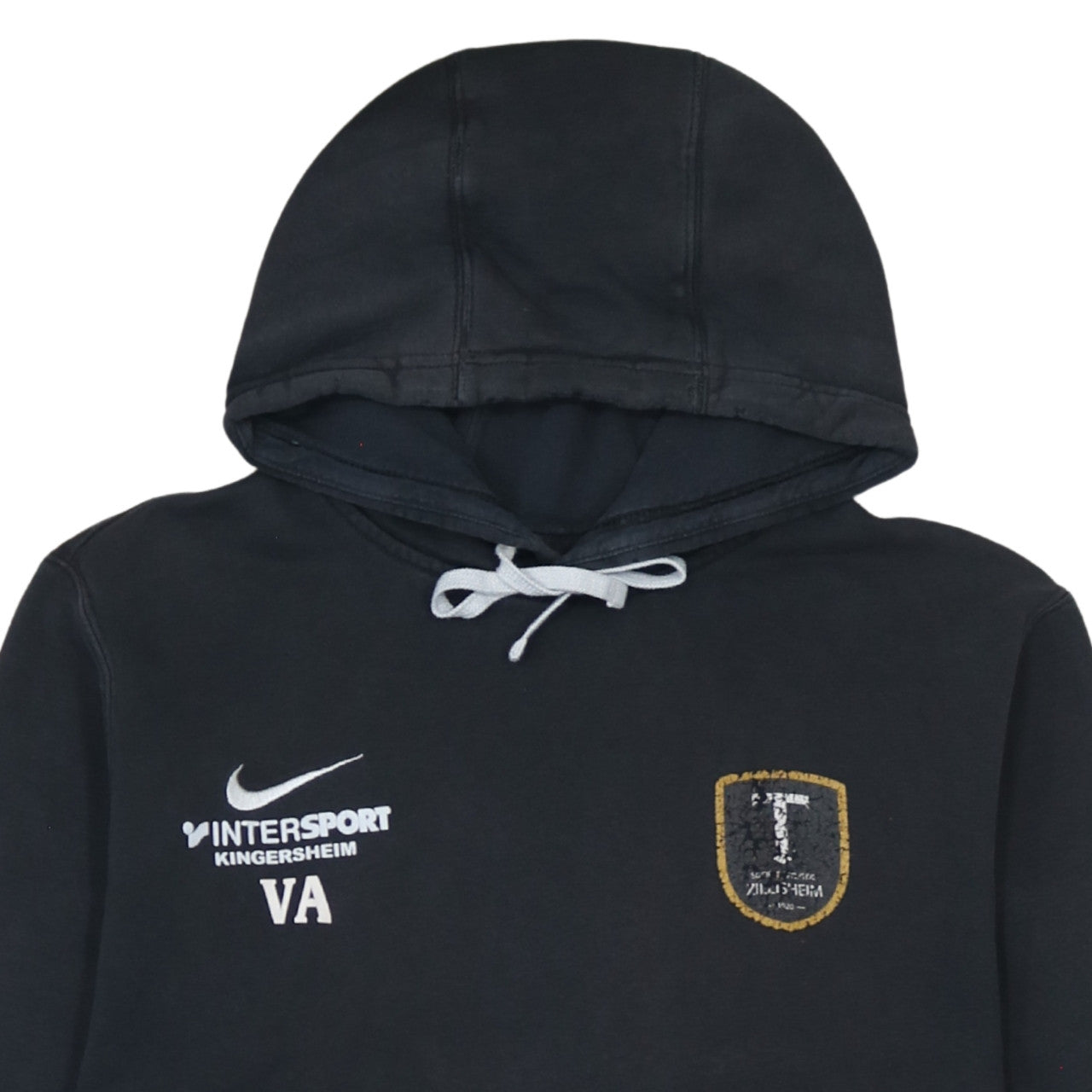 Nike Men's Black Pullover Hoodie Medium Embroidered Sportswear