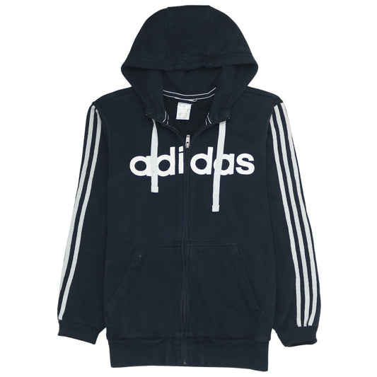 Adidas Men's Black Full Zip Hoodie Small Sports Fleece