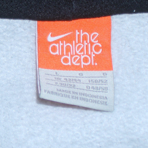 Nike Men's Grey Full Zip Hoodie Large Sports Fleece Jacket
