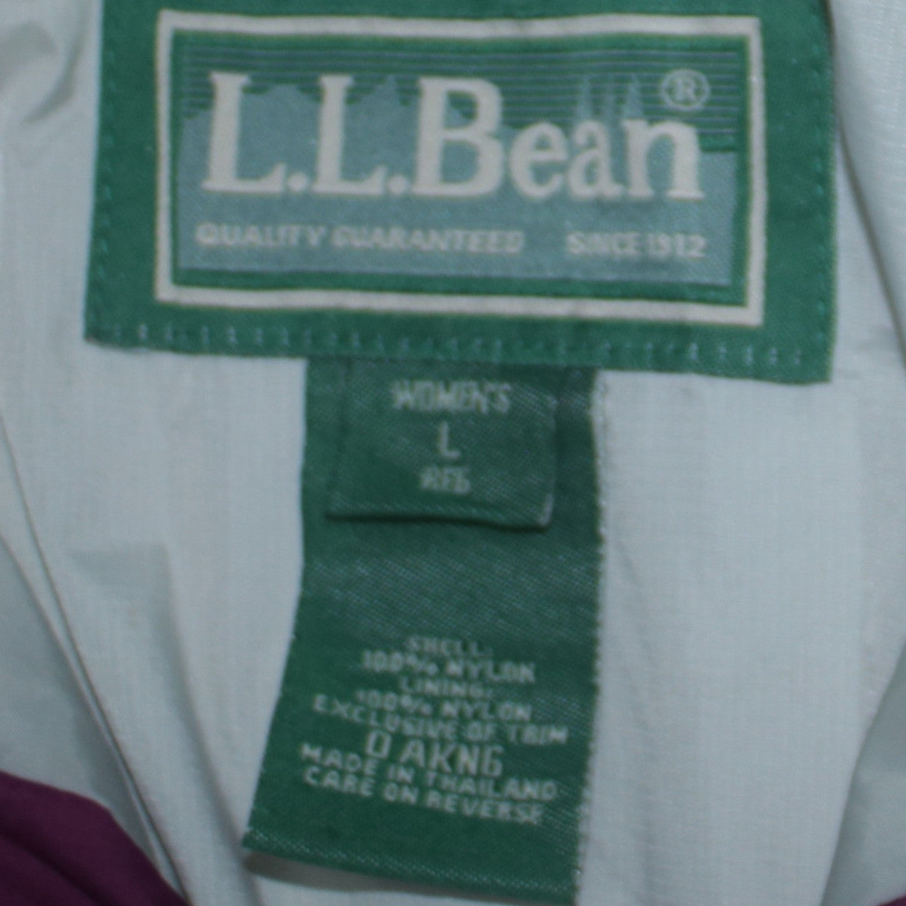 L.L. Bean Women's Purple Gore-Tex Long Waterproof Hooded Coat Size L