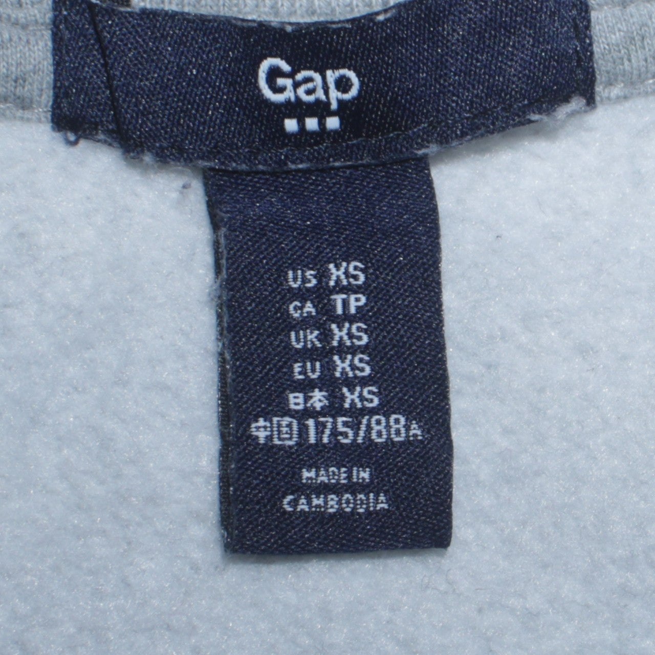 GAP Women Grey Original Logo Crew Neck Pullover Sweatshirt XS