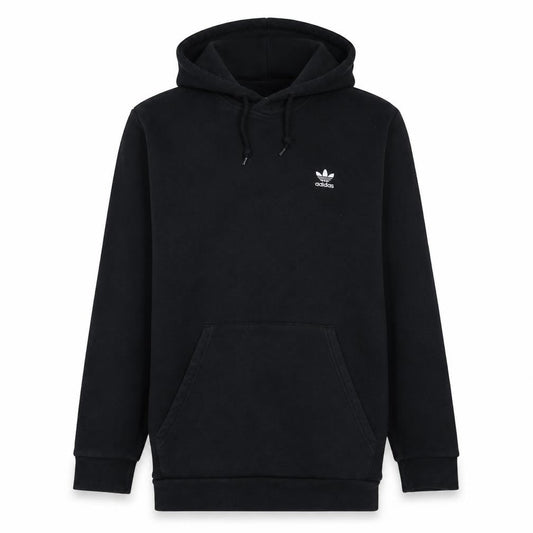 adidas Mens Black L Pullover Hoodie Logo Fleece Sweatshirt