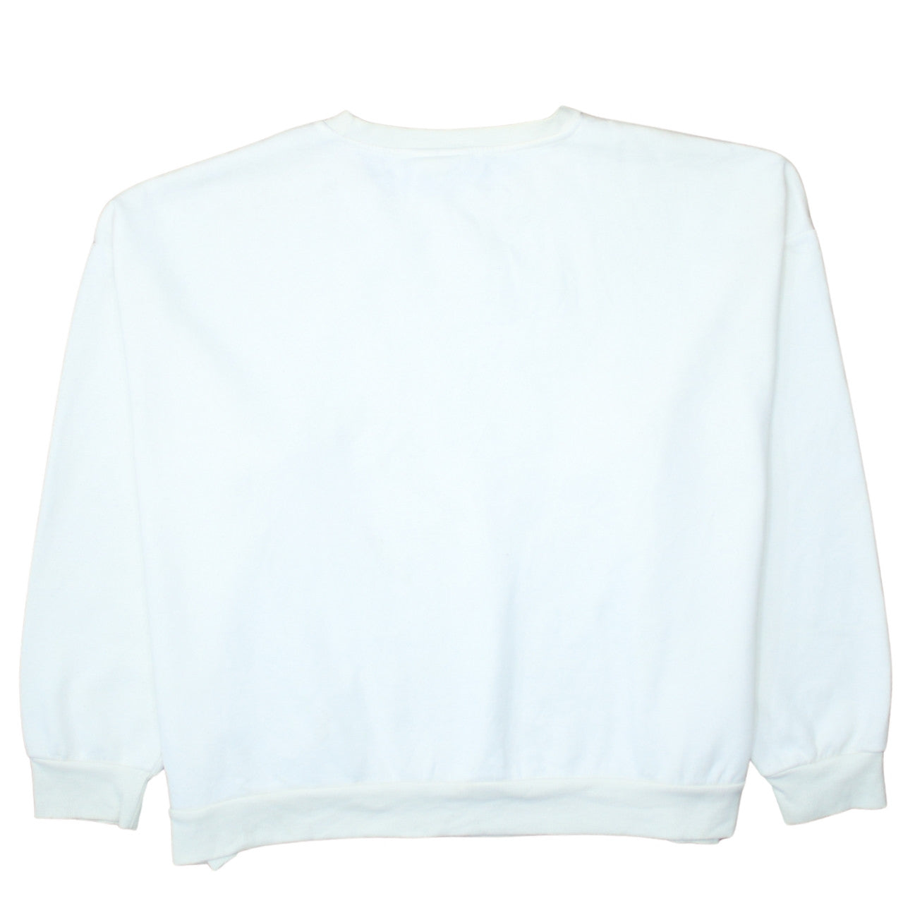 Disney Women White Dumbo Crew Neck Pullover Sweatshirt 2XL