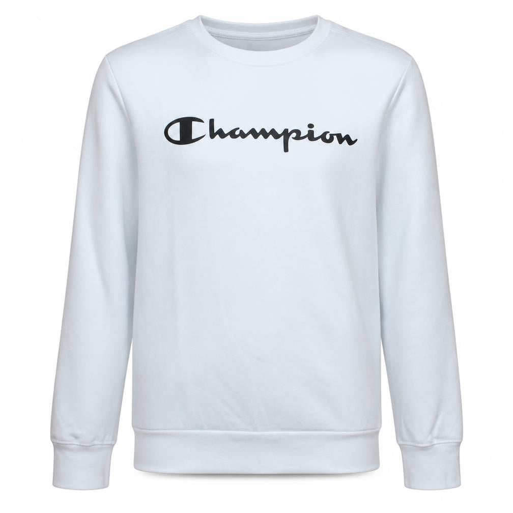 Champion Boys White Pullover Crew Neck Fleece Sweatshirt 13-14 Years