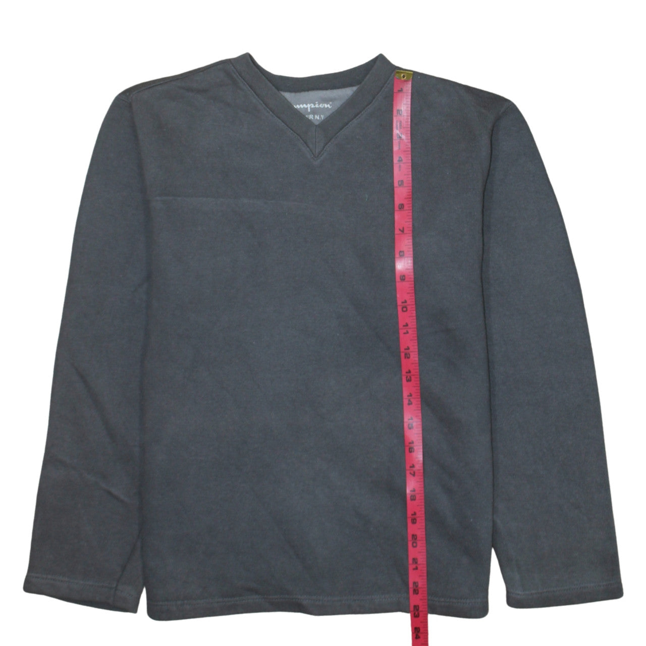 Champion Men's Black V-Neck Pullover Sweatshirt Size S
