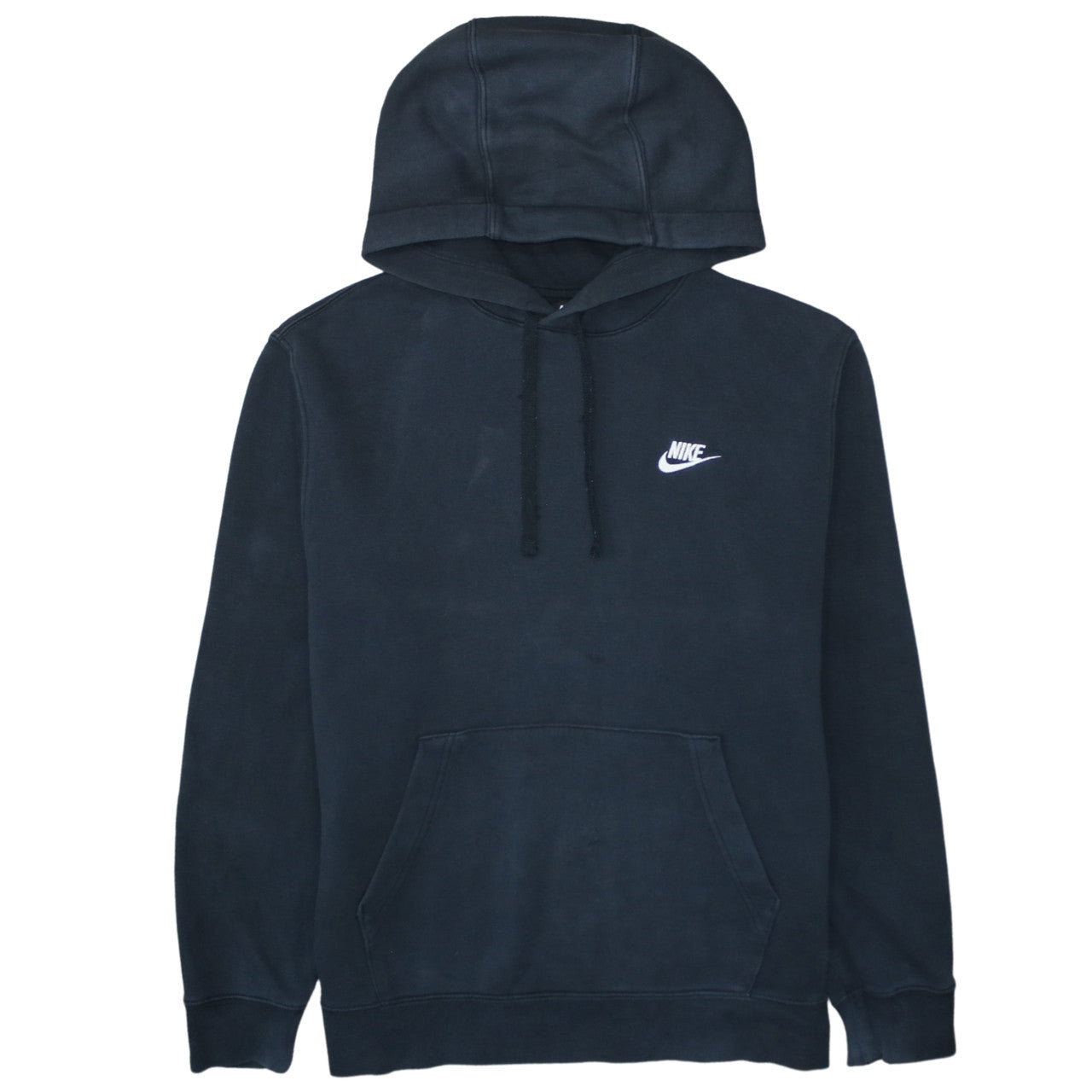 Nike Men's Black Pullover Hoodie Medium Fleece Logo Sportswear