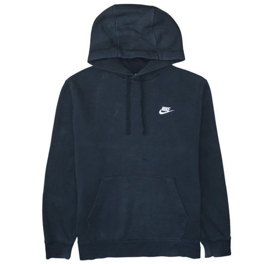 Nike Men's Black Pullover Hoodie Medium Fleece Logo Sportswear