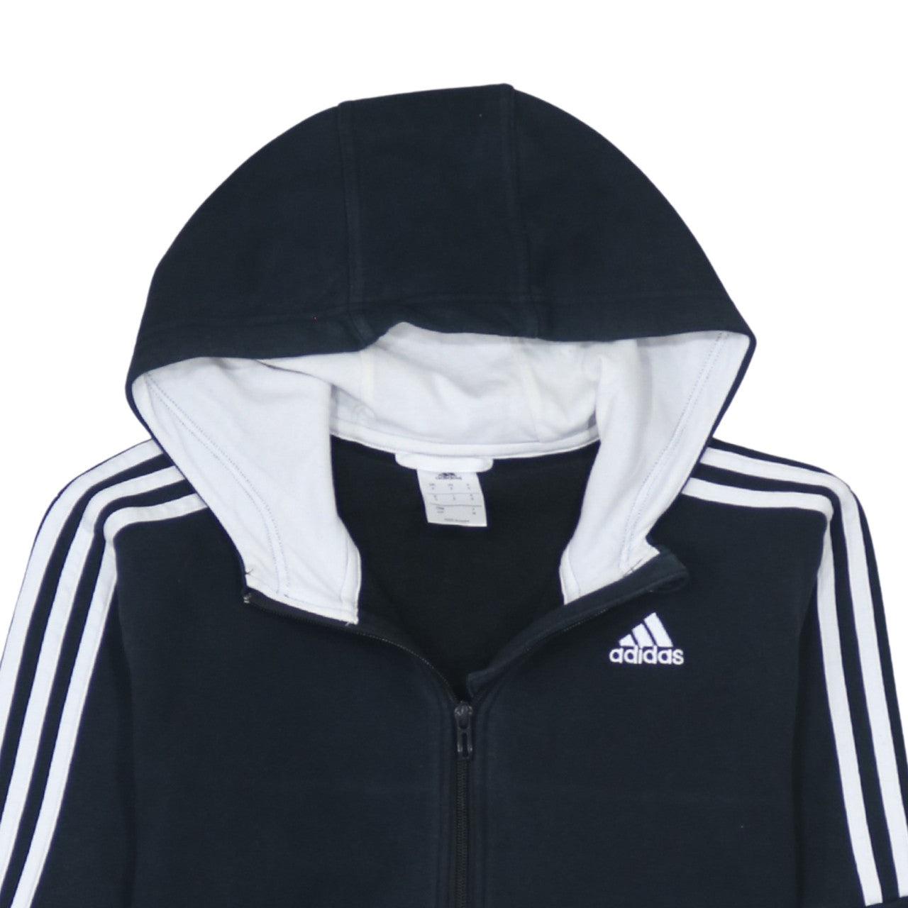 Adidas Men's Black Full Zip Hoodie Size S Fleece Sportswear