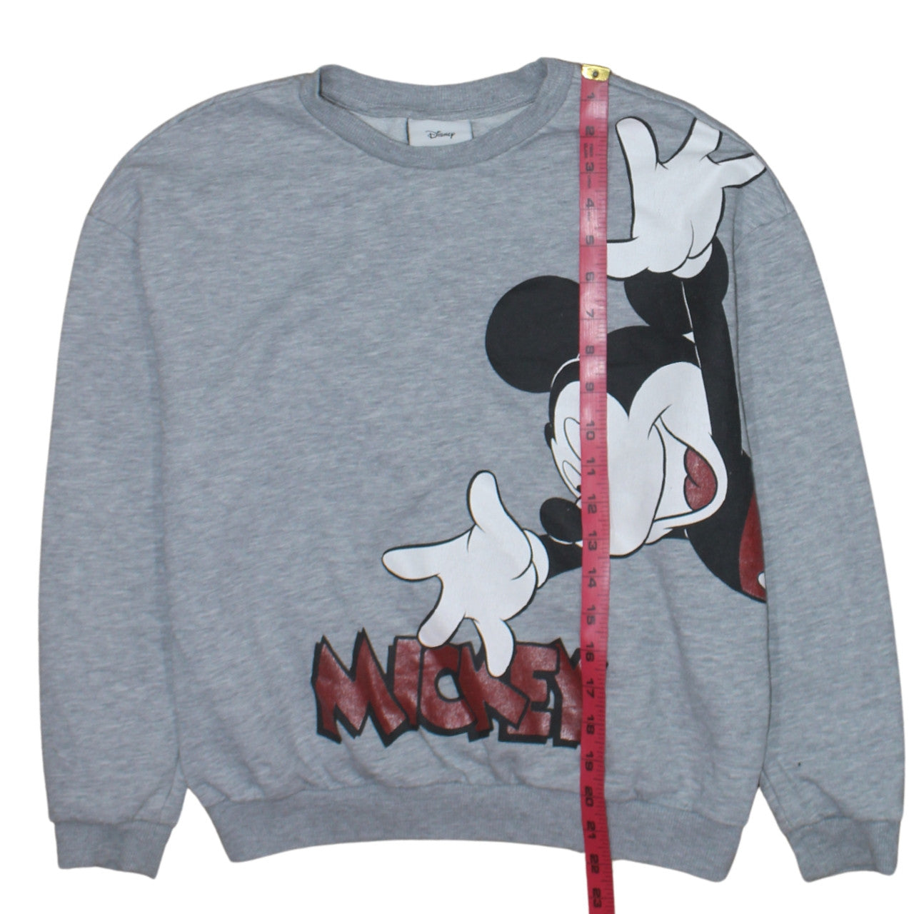 Disney Women’s Grey Mickey Mouse Graphic Sweatshirt Size S