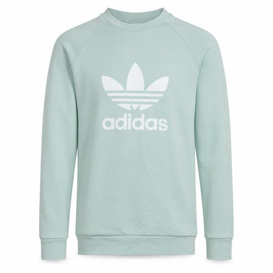 adidas Men's Green Trefoil Pullover Sweatshirt XS Regular Fit