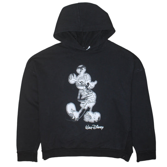 Disney x Primark Women Black Small Hooded Mickey Mouse Hoodie 10/12