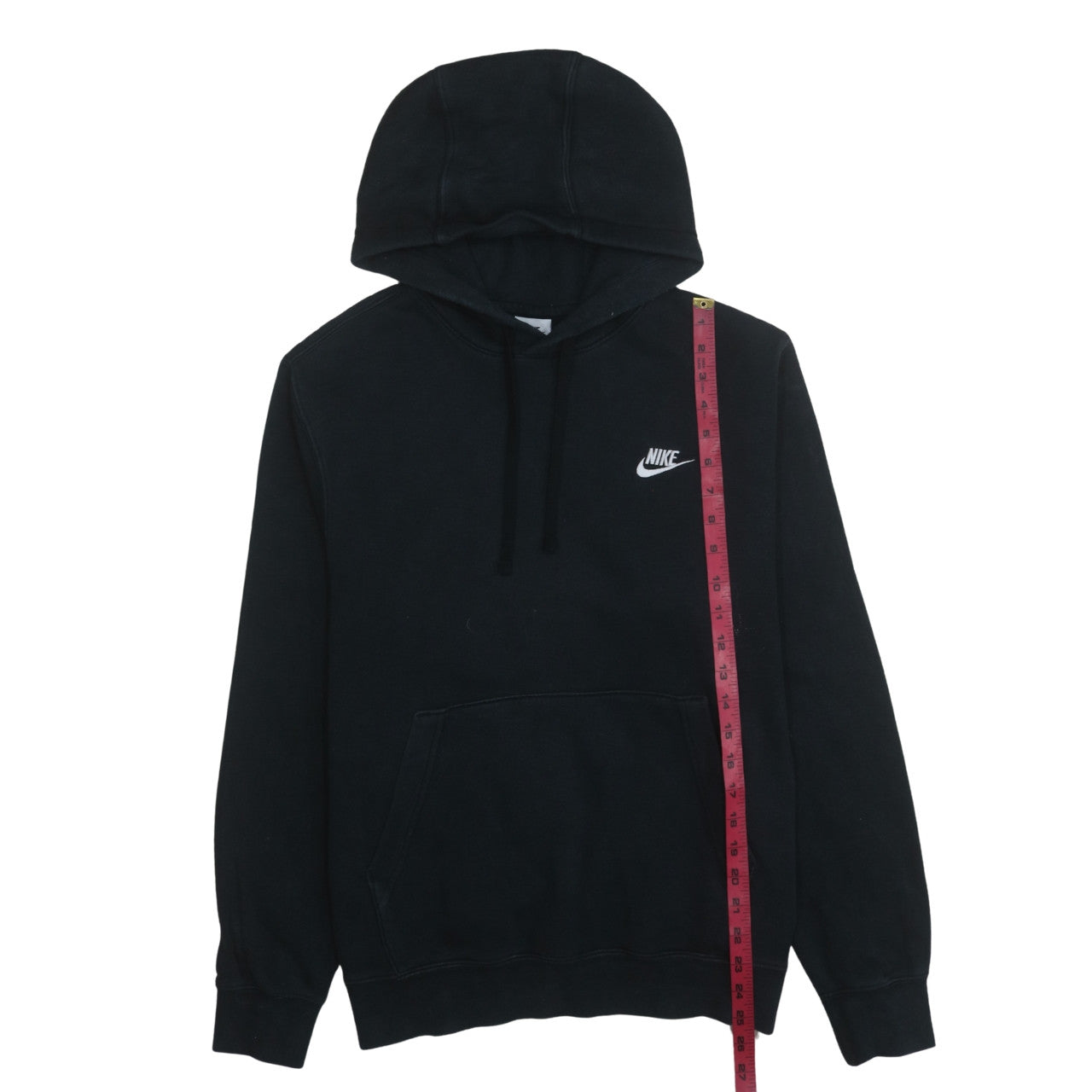 Nike Men's Black Pullover Hoodie Small Fleece Logo Sportswear