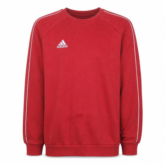 Adidas Men's Red Crew Neck Pullover Sweatshirt Size M Fleece