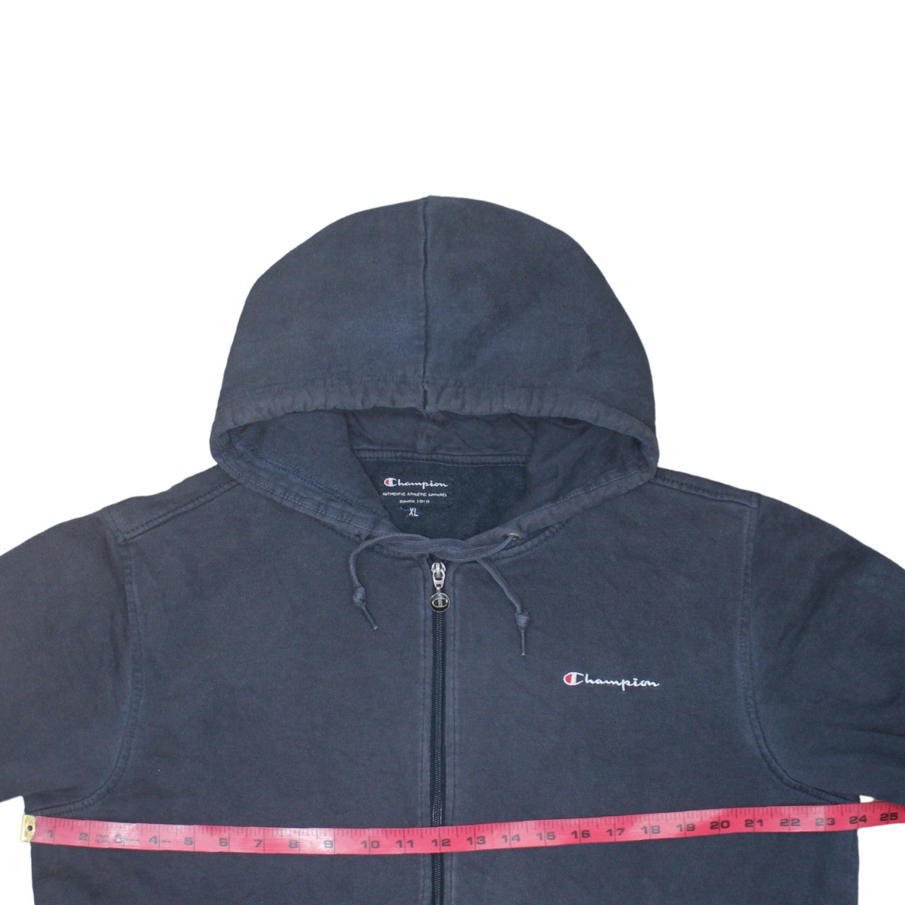 Champion Men's Blue XL Full Zip Hoodie Sweatshirt