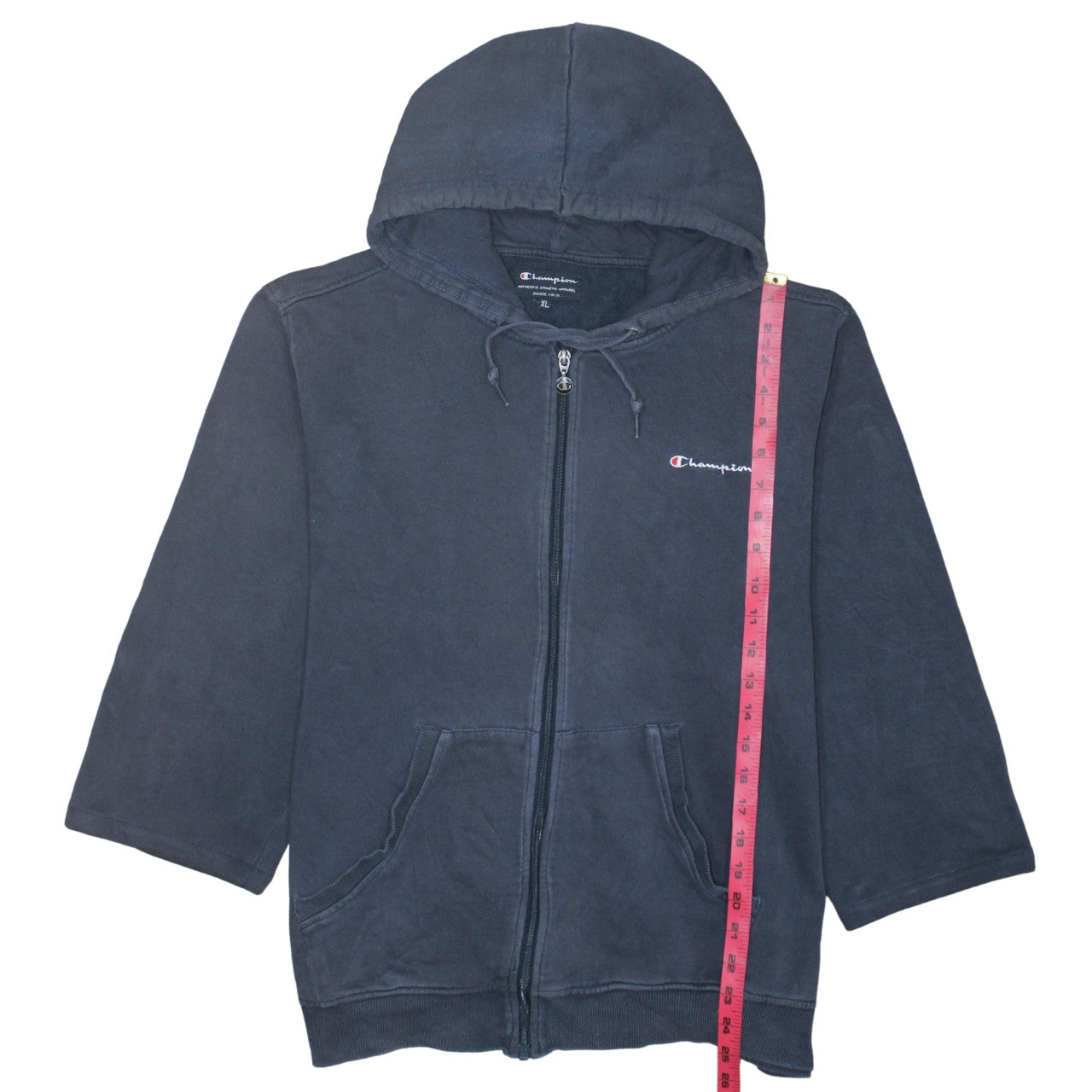 Champion Men's Blue XL Full Zip Hoodie Sweatshirt