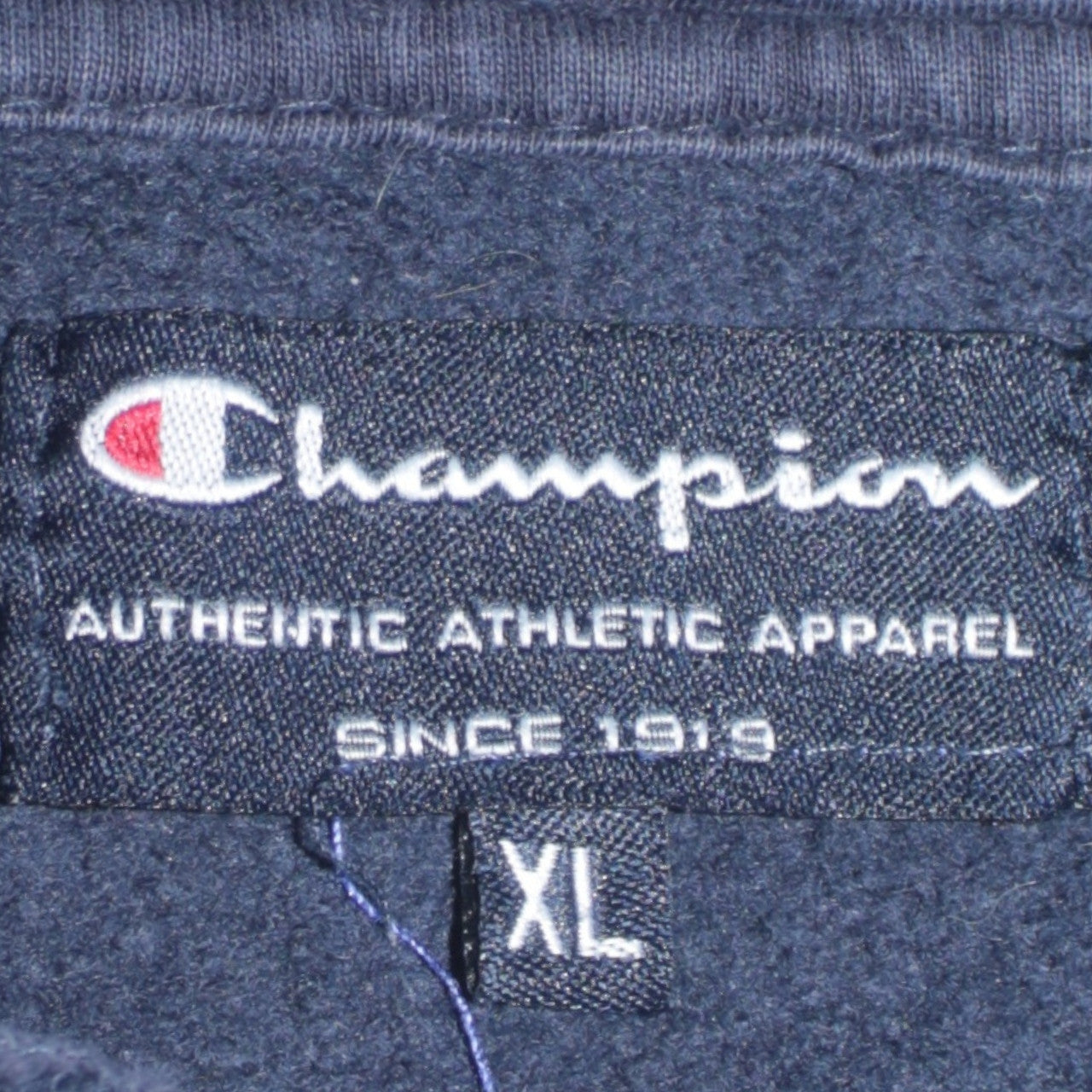 Champion Men's Blue XL Full Zip Hoodie Sweatshirt