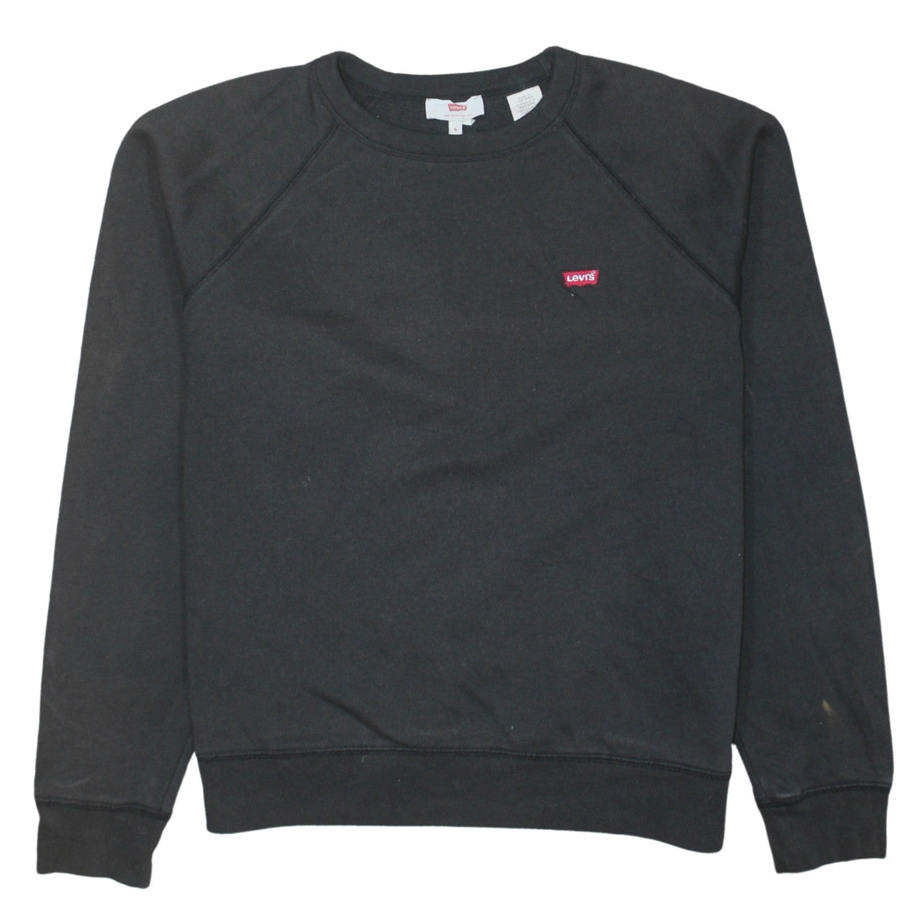 Levi's Women's Black Small Crew Neck Pullover Sweatshirt