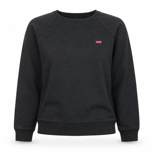 Levi's Women's Black Small Crew Neck Pullover Sweatshirt