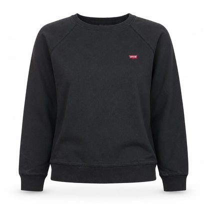 Levi's Women's Black Small Crew Neck Pullover Sweatshirt