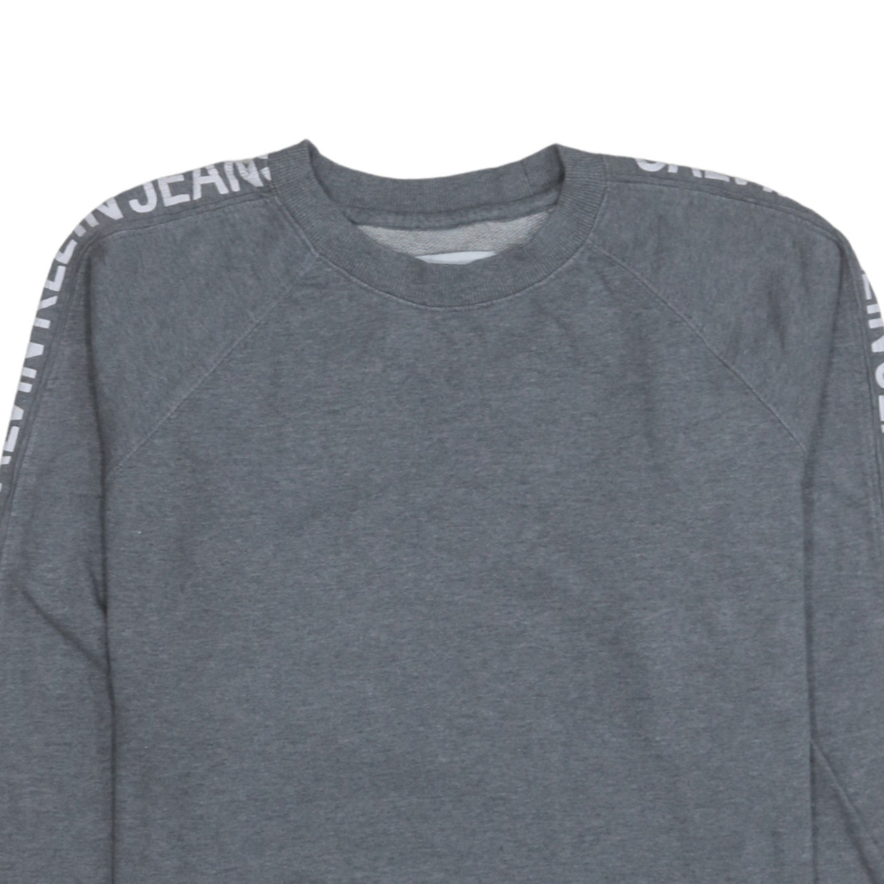 Calvin Klein Jeans Men's Grey Logo Crew Neck Sweatshirt M